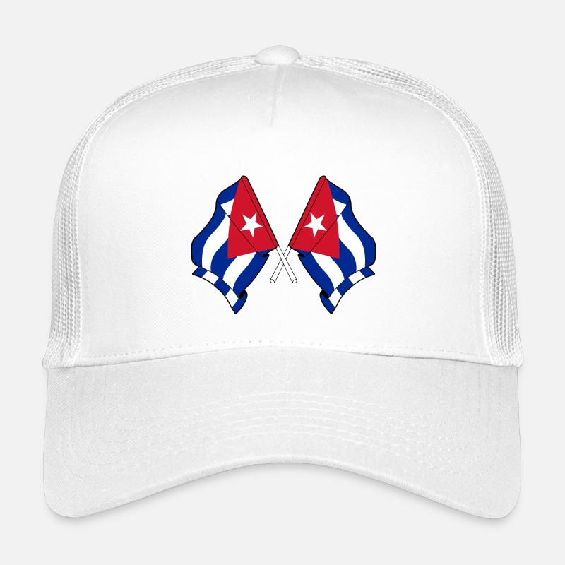 Zwei Flaggen Kuba Kinder Trucker-Cap