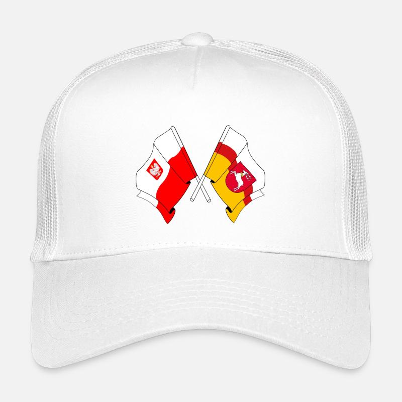Flagge Polens, Lubin gekreuzt Kinder Trucker-Cap
