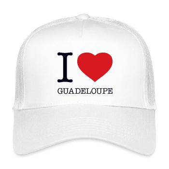 I LOVE GUADELOUPE - Kinder Trucker-Cap - Weiß - Vorne