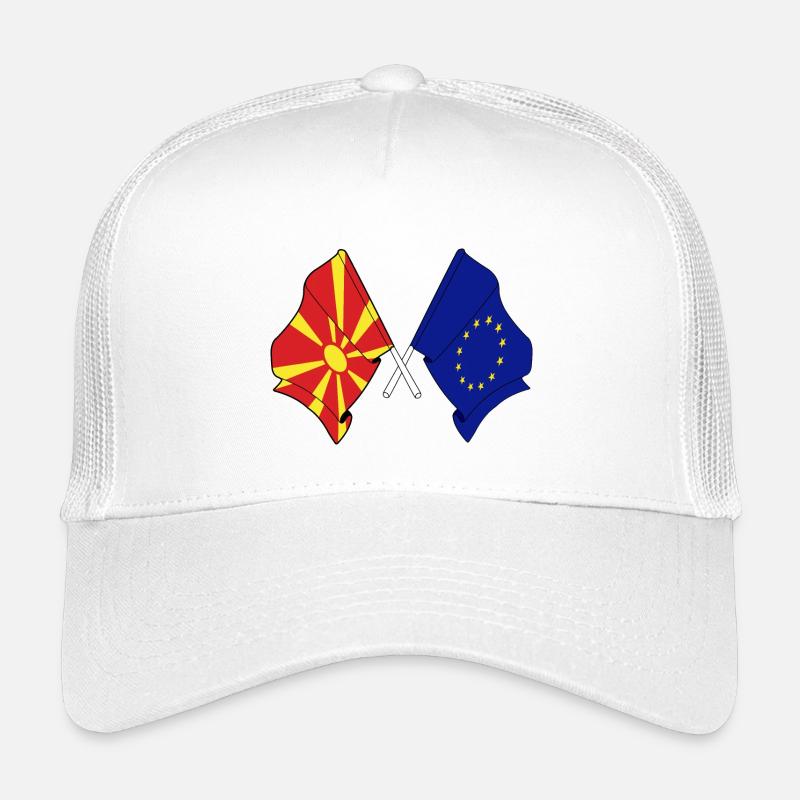Drapeau Macédoine du Nord, Europe Casquette trucker enfant