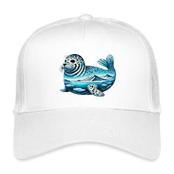 Siegel - Kinder Trucker-Cap - Weiß - Vorne
