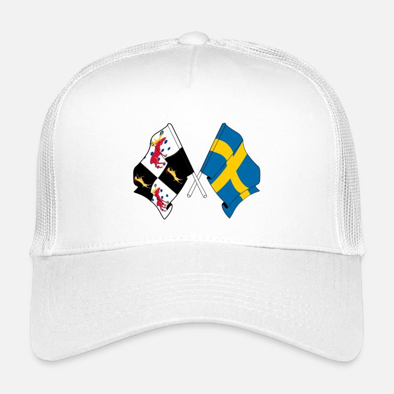 Gävleborg et la Suède – Un dans le cœur et le drapeau Casquette trucker enfant