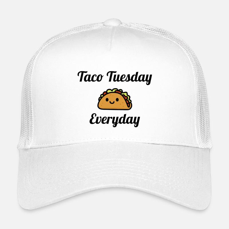 Skurriles Taco-Design - Kinder Trucker-Cap - Weiß