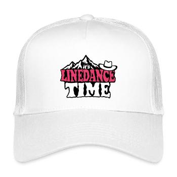 It's linedance time, Linedancing, Country Fan - Kinder Trucker-Cap - Weiß - Vorne