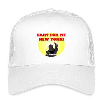 Comedy Fart Themed Graphic Tee - Kids’ Trucker Cap - white - Front
