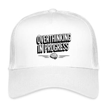 Overthinking in Progress - Kids’ Trucker Cap - white - Front