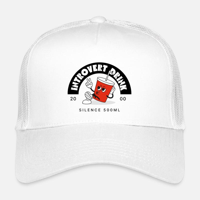 Introvert - Kids’ Trucker Cap - white