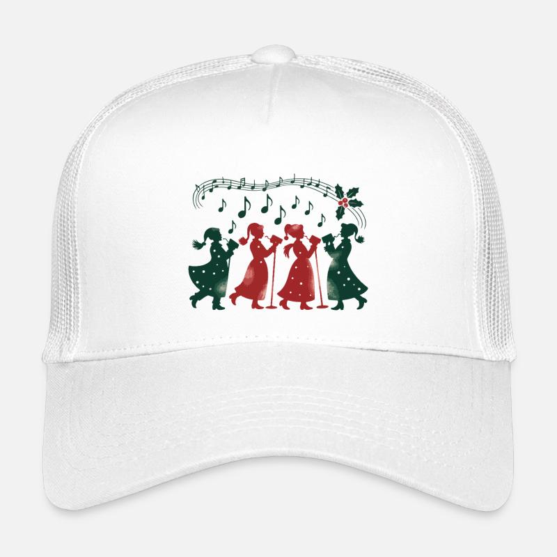 Traditionelle Weihnachtsfrauen Illustration Kinder Trucker-Cap