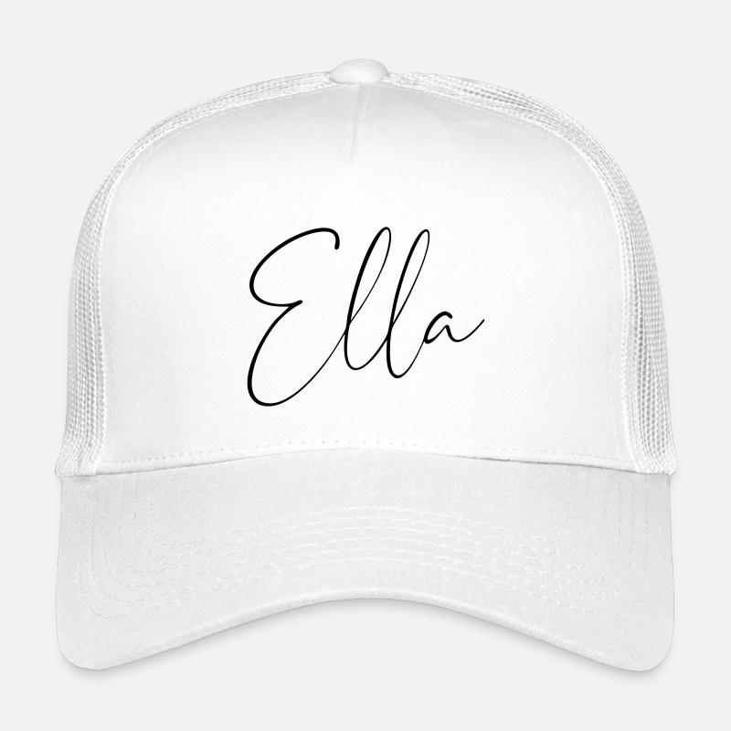 Ella / Écriture manuscrite Conception personnalisée Casquette trucker enfant