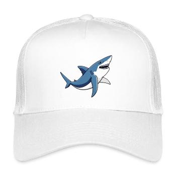 Hai - Kinder Trucker-Cap - Weiß - Vorne