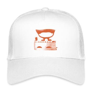Iron antique - Kids’ Trucker Cap - white - Front