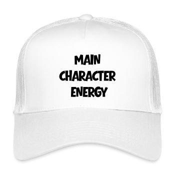 Main Character Energy Positive - Kids’ Trucker Cap - white - Front