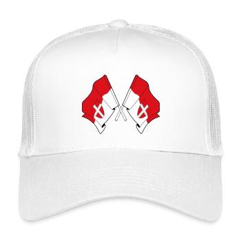 Wiener Kreuzfahnen - Kinder Trucker-Cap - Weiß - Vorne