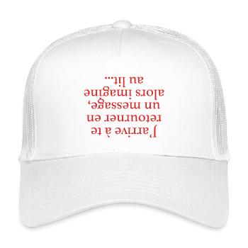 Te Retourner - Casquette trucker enfant - blanc - Devant