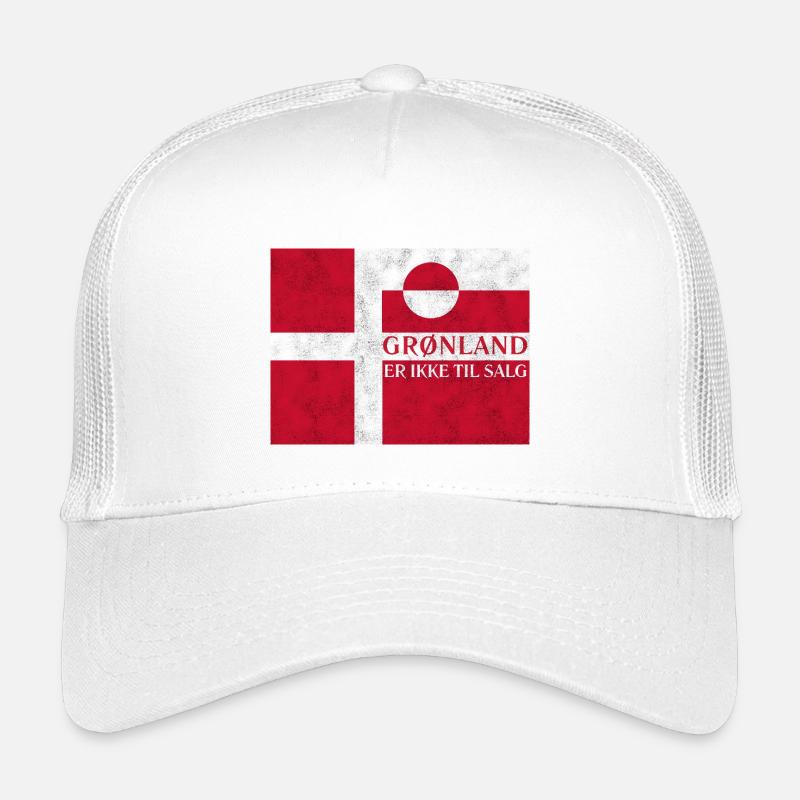 Grønland Ikke Til Salg - Kids’ Trucker Cap - white