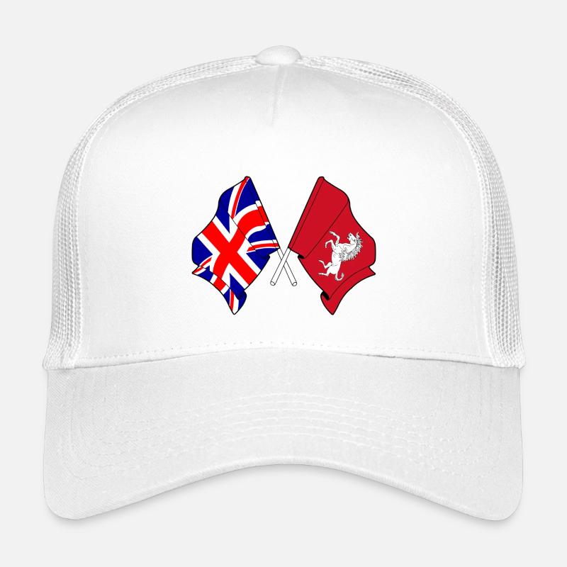 Kent-Flagge + Großbritannien-Flagge Kinder Trucker-Cap
