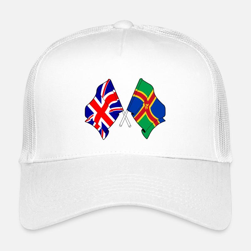 Lincolnshire flag + Great Britain Kids’ Trucker Cap