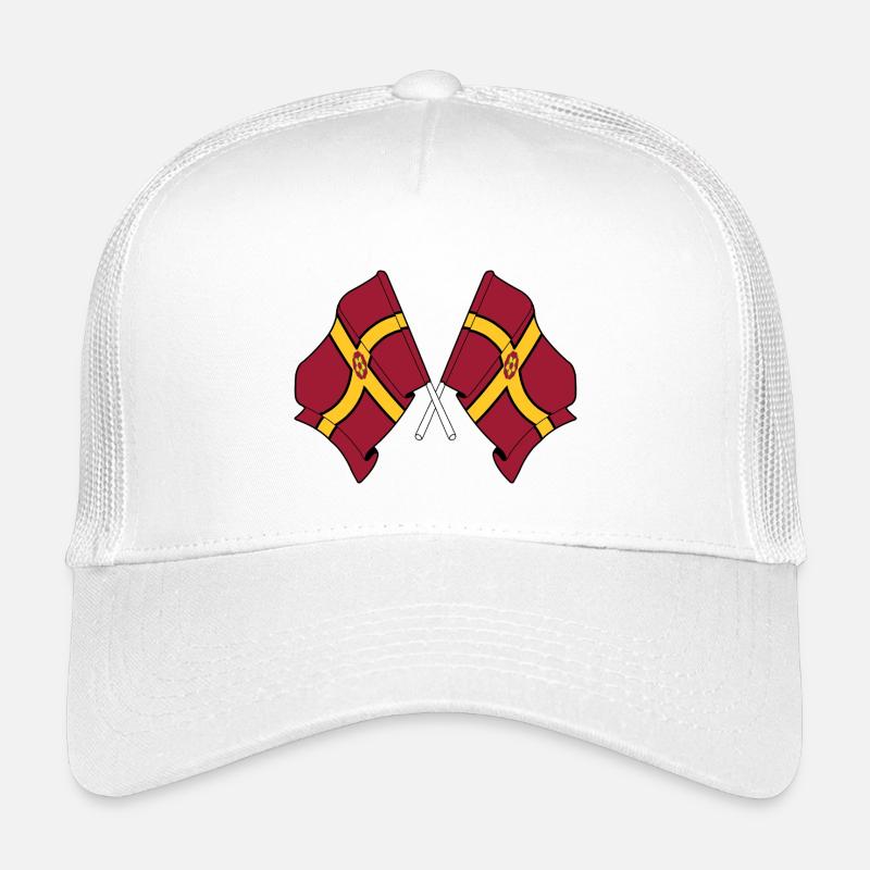 Two flags crossed – Northamptonshire Kids’ Trucker Cap