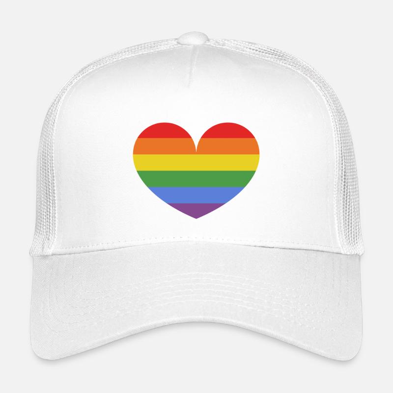 Rainbow heart Kids’ Trucker Cap