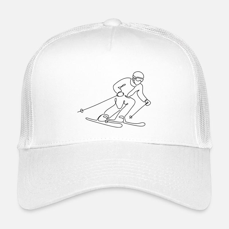Illustration de skieur Casquette trucker enfant