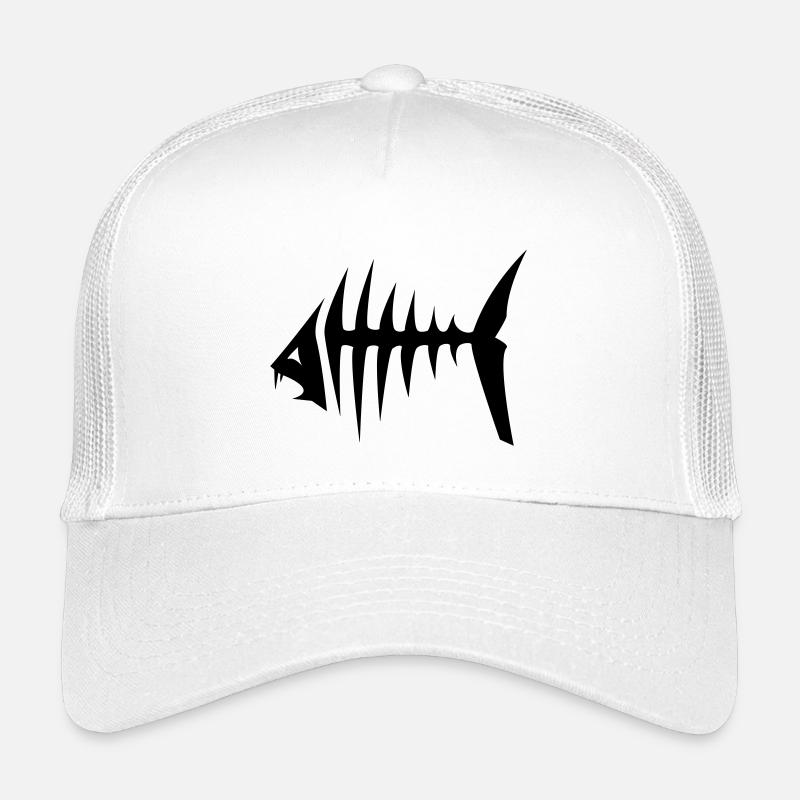 Piranha Fish - Kids’ Trucker Cap - white