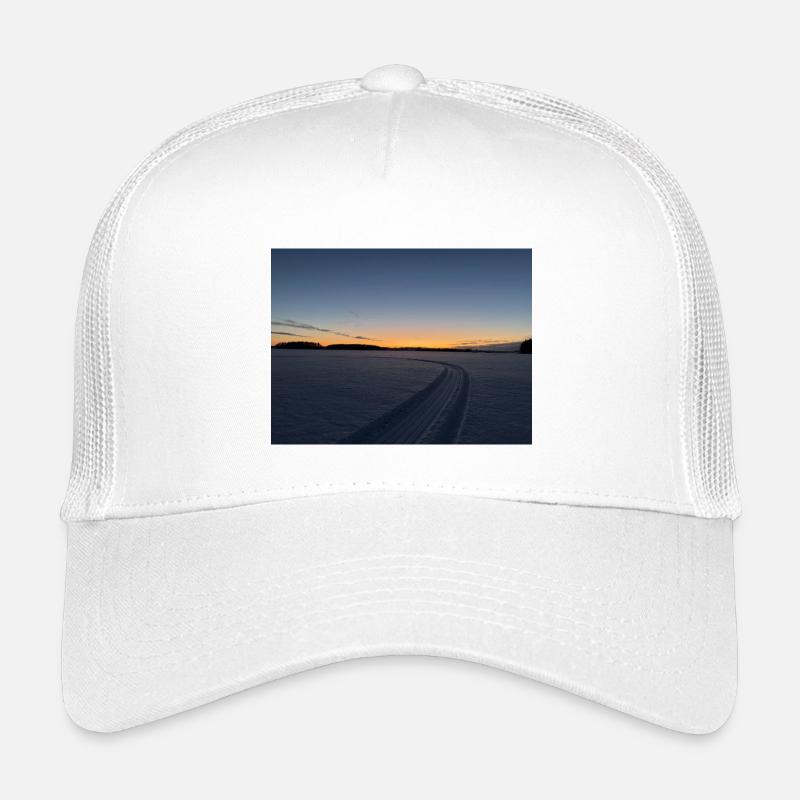 Coucher de soleil d’hiver sur le sentier Casquette trucker enfant