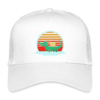 Capybara Capibara - Kinder Trucker-Cap - Weiß - Vorne