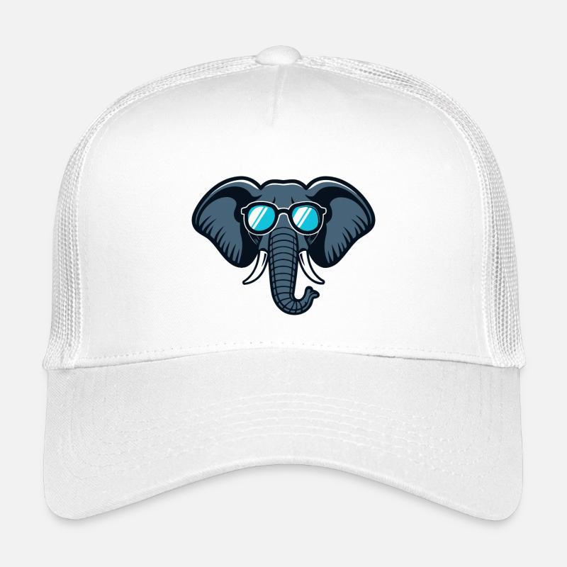 Éléphant lunettes rétro Casquette trucker enfant