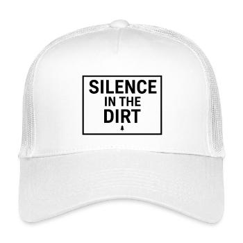Schweigen im Dreck Schweizer Typografie-Tee - Kinder Trucker-Cap - Weiß - Vorne