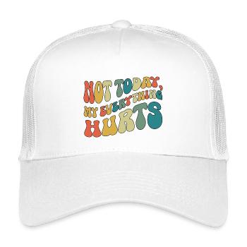Nicht heute. Mein Alles tut weh. Fibromyalgie. - Kinder Trucker-Cap - Weiß - Vorne