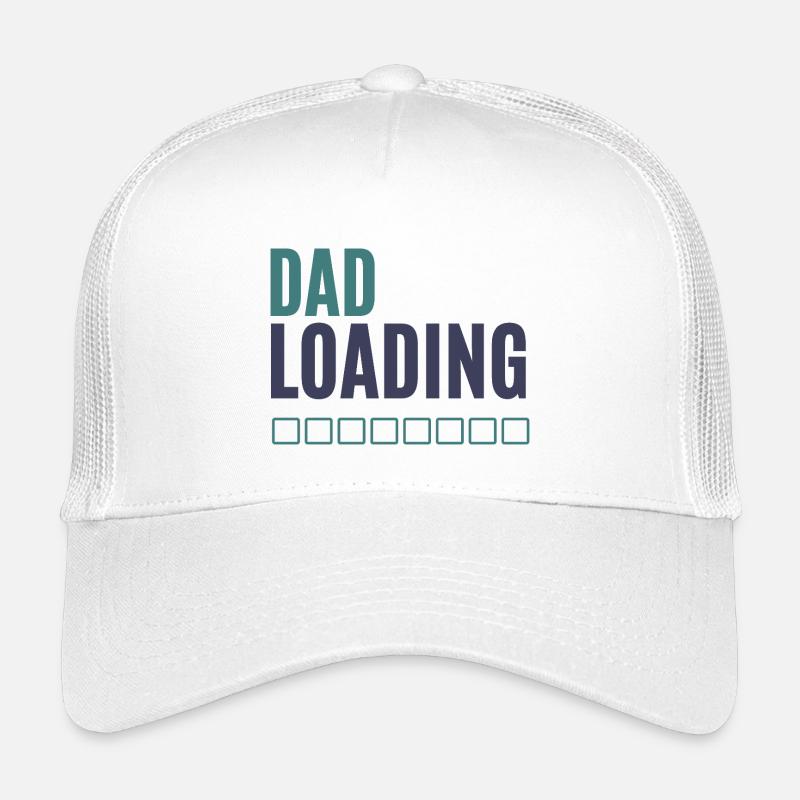 Dad Loading Fortschrittsanzeige - Kinder Trucker-Cap - Weiß