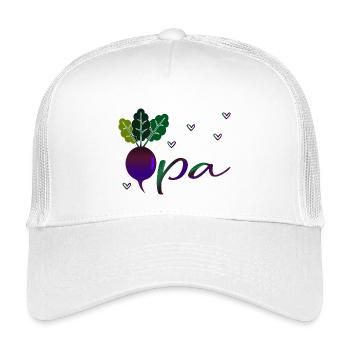Vegetable Garden Grandpa - Kids’ Trucker Cap - white - Front