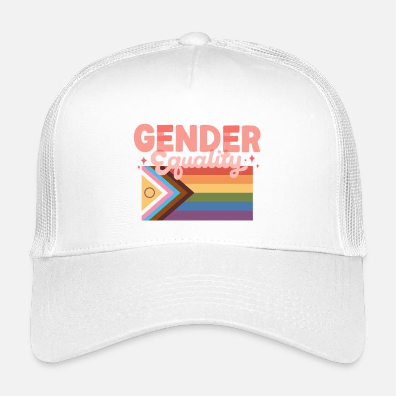 Gender Equality Pride Flag Statement Design CSD Kinder Trucker-Cap