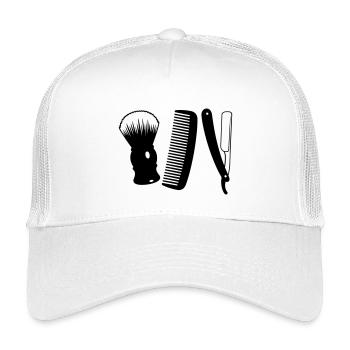 Salon de coiffure - Casquette trucker enfant - blanc - Devant