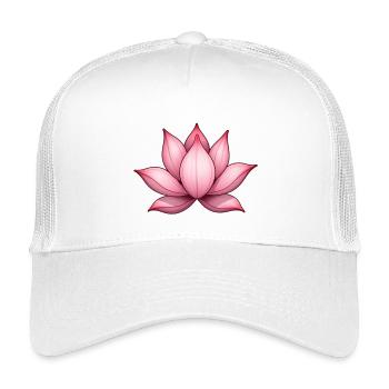 Lotus Flower Water Lily - Kids’ Trucker Cap - white - Front