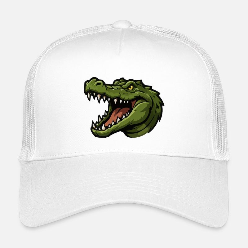 Alligator Head Cartoon Green Kids’ Trucker Cap