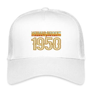 Original 1950's Retro Print - Kids’ Trucker Cap - white - Front
