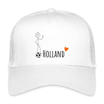 Championnat du monde de football des Pays-Bas 2026 Stickman - Casquette trucker enfant - blanc - Devant