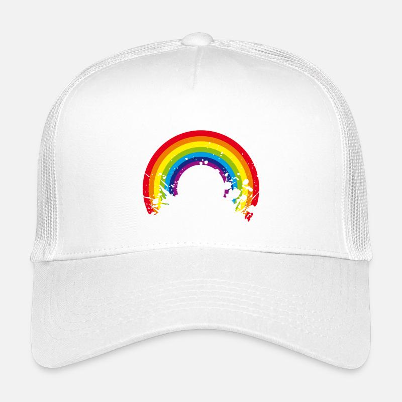 rainbow regenbogen - Kinder Trucker-Cap - Weiß