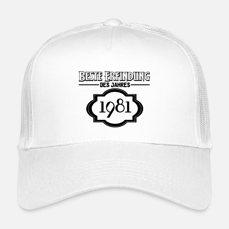 Beste Erfindung des Jahres 1981 Geschenk - Kinder Trucker-Cap - Weiß