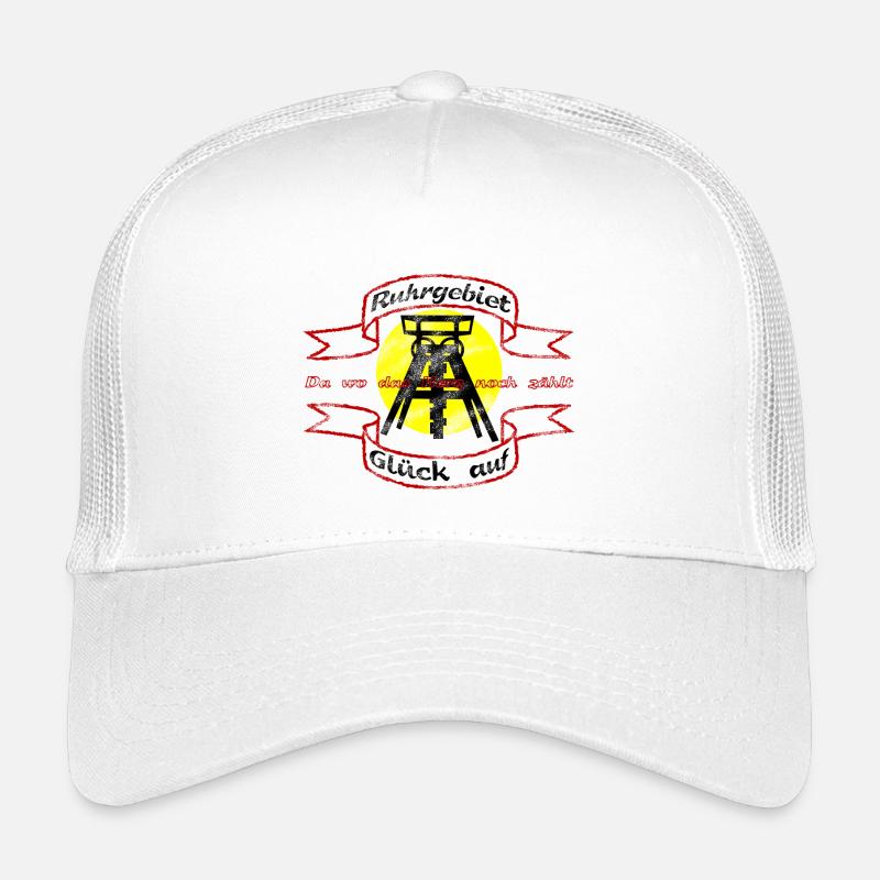Ruhrgebiet Zeche Glück auf - Kinder Trucker-Cap - Weiß