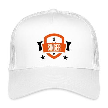 Singer - Sing 🎤 - Kids’ Trucker Cap - white - Front