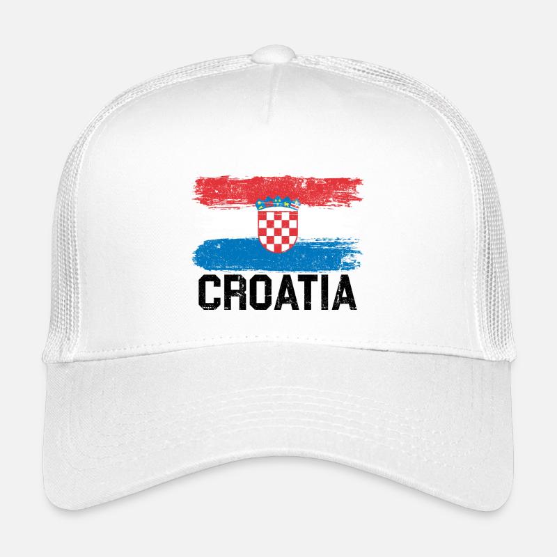 Kroatien Flagge - Kinder Trucker-Cap - Weiß