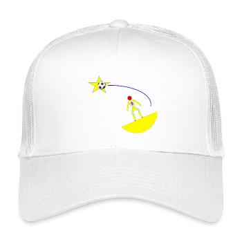 stellar shooting - Kids’ Trucker Cap - white - Front