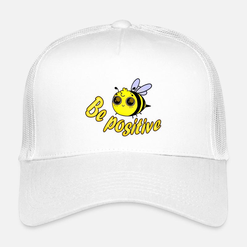 Biene positiv - Kinder Trucker-Cap - Weiß