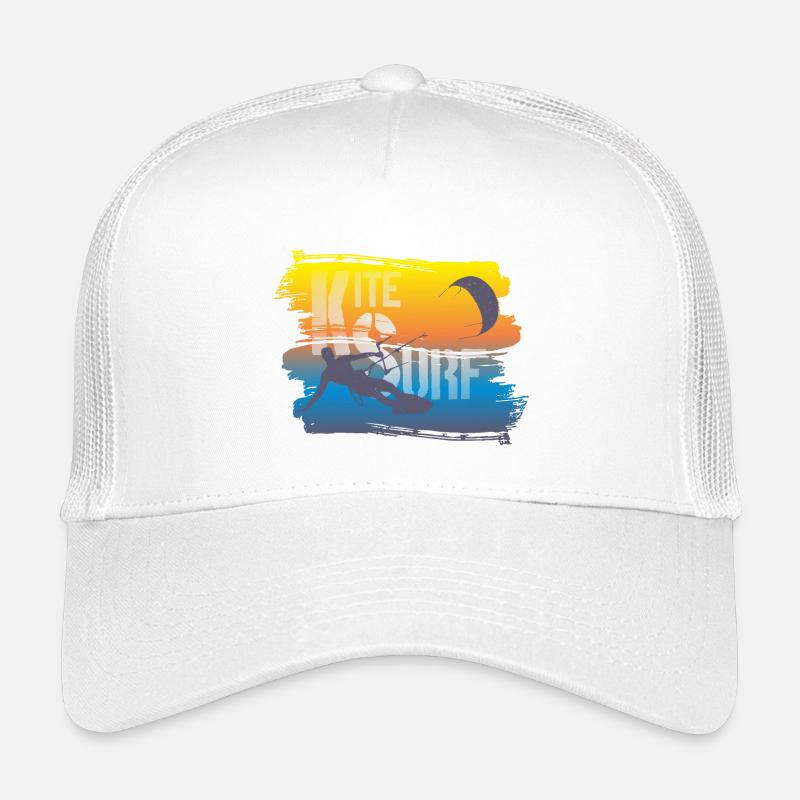 KITE SURFEN - Kinder Trucker-Cap - Weiß