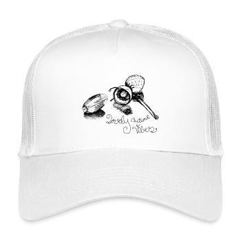 Herbst Eichel süßer Spruch mit lovely vibes - Kinder Trucker-Cap - Weiß - Vorne