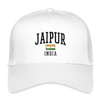 Motif du drapeau de Jaipur Inde graphique - Casquette trucker enfant - blanc - Devant