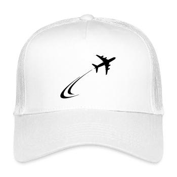 Plane flies away - Kids’ Trucker Cap - white - Front