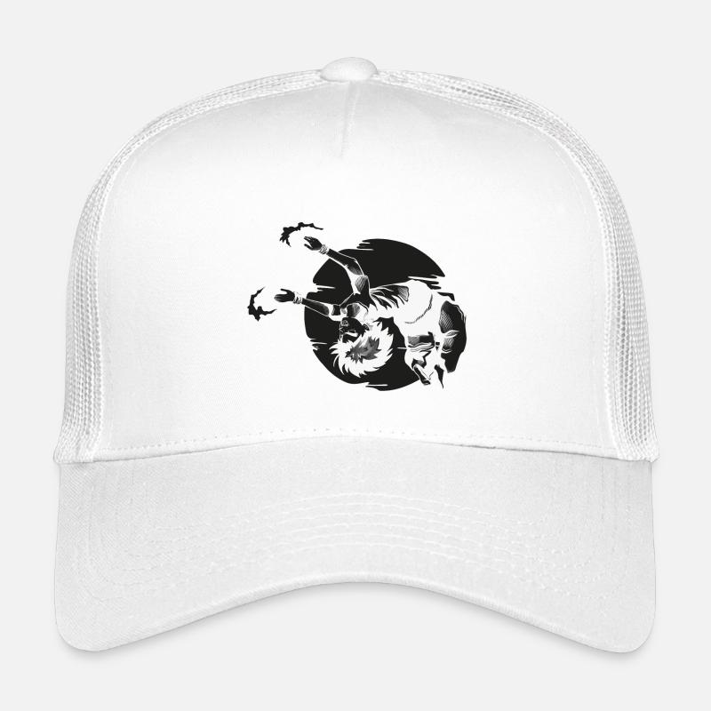 Backflip Anime Manga Figur - black - Kinder Trucker-Cap - Weiß